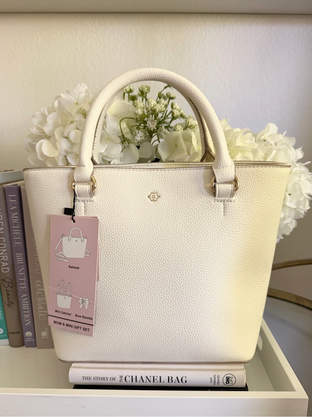 Nanette Lepore Pebbled Leather Tote Bag